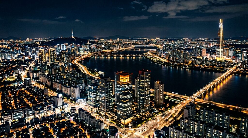 Seoul night skyline - Climax Korean drama recap
