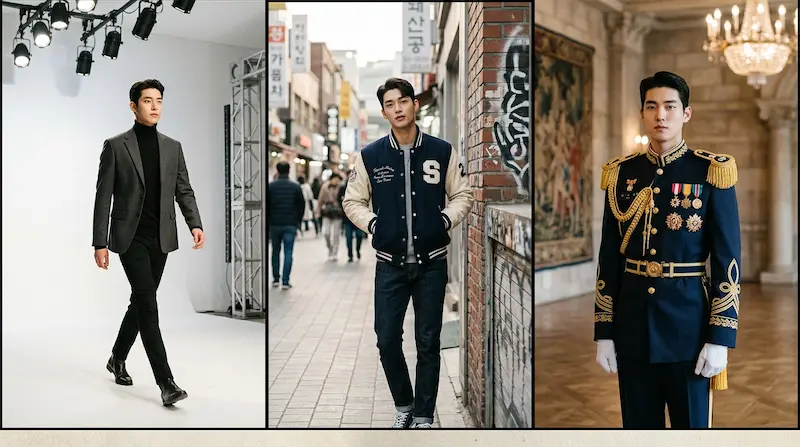 Byeon Woo-seok fashion evolution Perfect Crown Lovely Runner runway