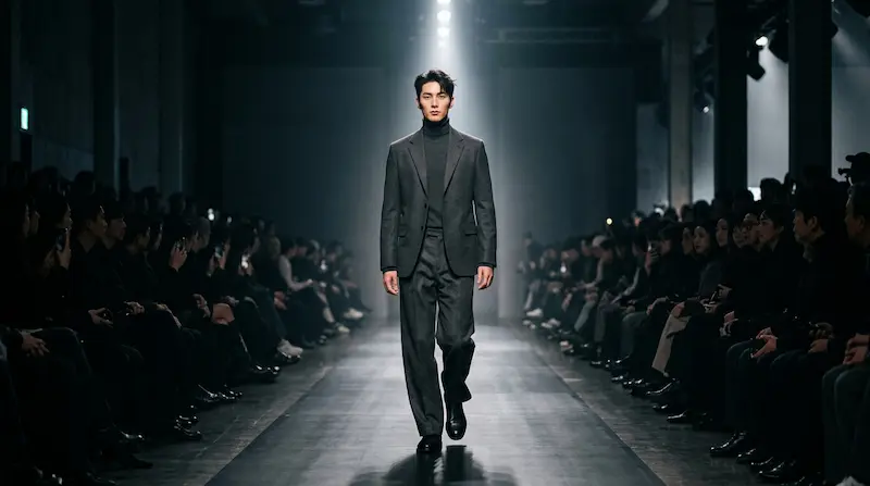 Byeon Woo-seok Seoul Fashion Week runway model 2015