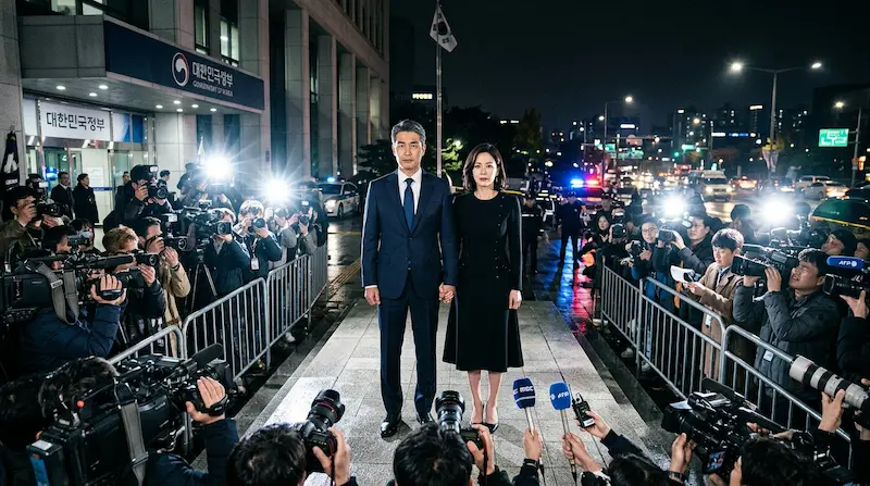 Climax Episode 10 finale recap Bang Tae-seop and Chu Sang-a facing reporters hand in hand