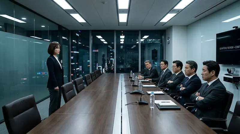 My Mister episodes 9-16 review — Ji-an standing alone in the boardroom delivering her testimony to save Dong-hoon
