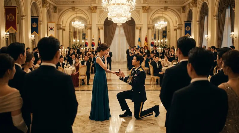 Grand Prince Yi An proposes to Seong Hui-ju at Naejinyeon banquet