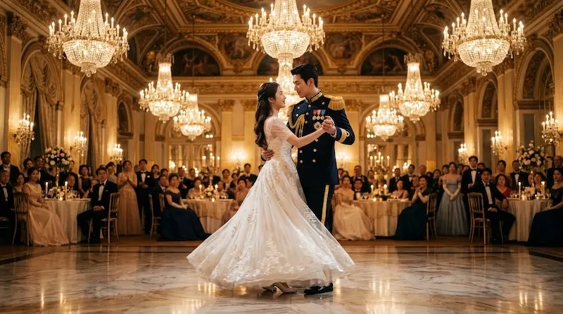 Perfect Crown Episode 6 IU Byeon Woo-seok waltz scene