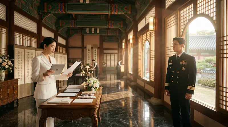 Perfect Crown Episodes 7-8 preview featuring Hui-ju and Prince Yi-an preparing for their royal wedding while the Queen Mother plots against them