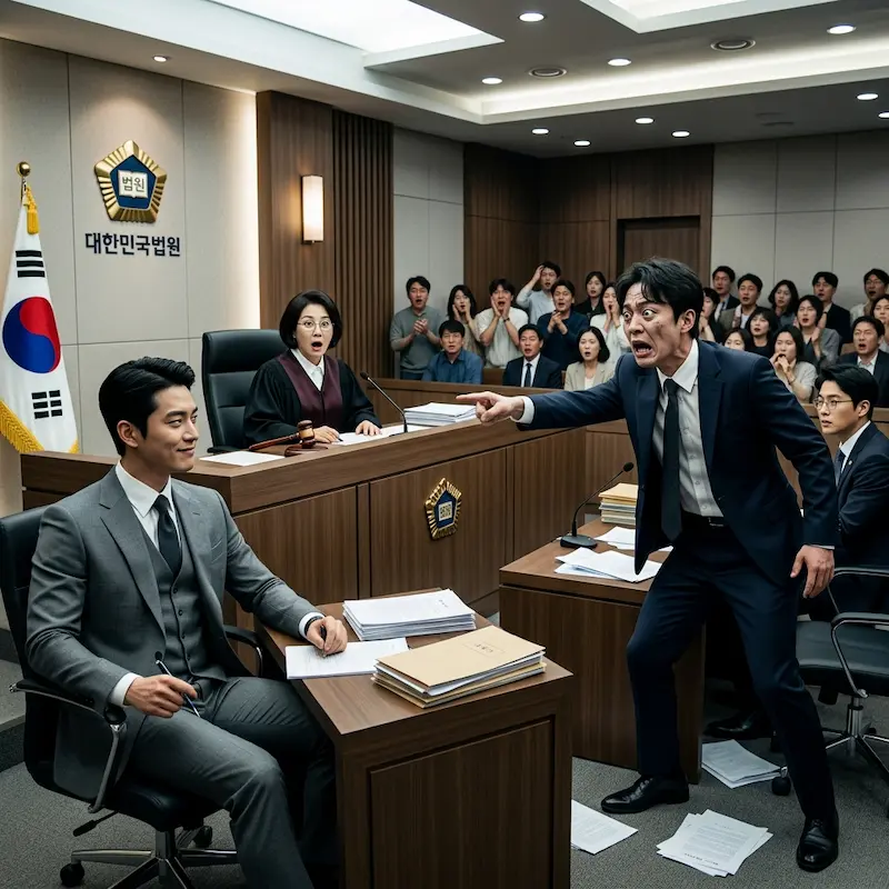 Phantom Lawyer Episode 10 Courtroom Possession Scene Phantom Lawyer Episode 10 — I-rang gets possessed by Dong-sik in the courtroom while facing Do-gyeong