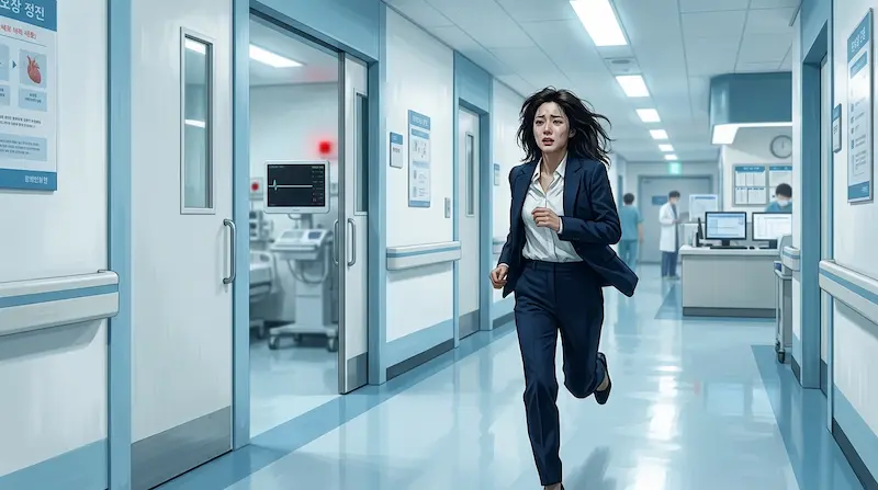  Phantom Lawyer episode 12 ending — Han Na-hyun arrives at hospital as Yi-rang flatlines