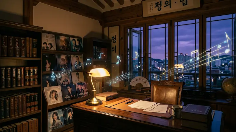 Phantom Lawyer OST soundtrack list featuring Jukjae, Kim Feel, and Park Ji Won