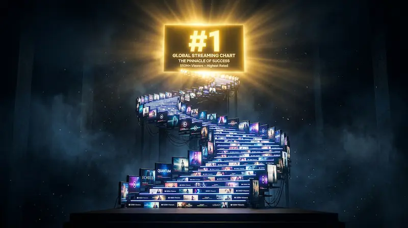 We Are All Trying Here Netflix Korea number 1 chart analysis comparing OTT streaming success versus traditional TV ratings