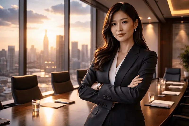  "Perfect Crown – Sung Hui-ju chaebol heiress boardroom scene"