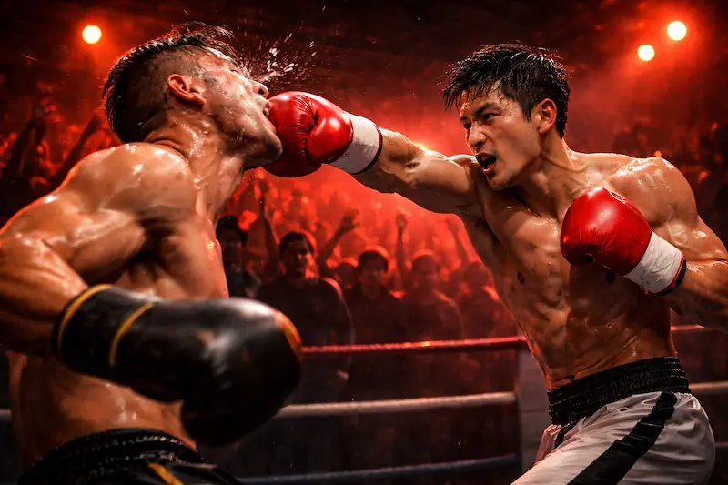 Bloodhounds Season 2 – underground boxing ring brutal knockout punch