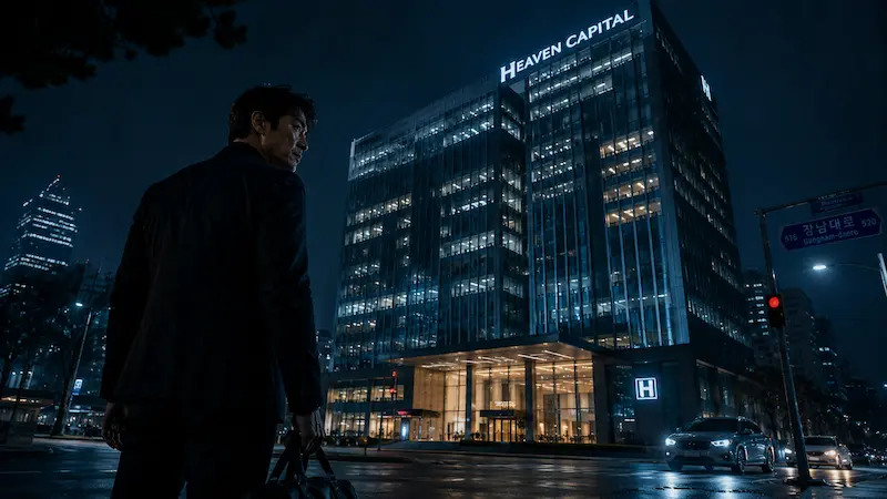 Fifties Professionals Episode 4 — The Heaven Capital Infiltration That Lifted Ratings to 7.6% Fifties Professionals Episode 4 ending scene with Jung Ho-myung preparing to infiltrate Heaven Capital headquarters at night