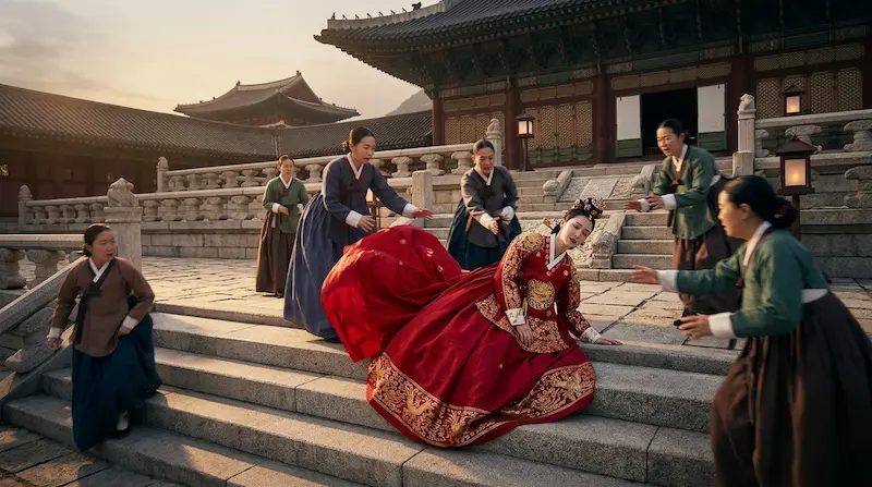 Yi-an confronts Prime Minister Min Jeong-woo about Hui-ju in Perfect Crown episode 7