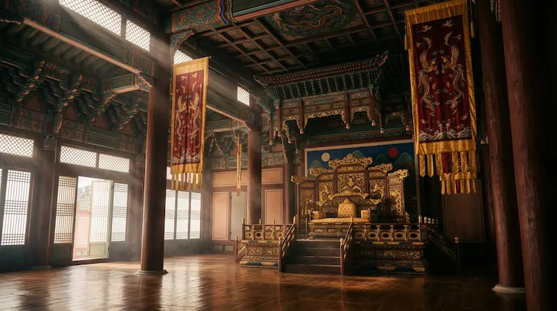 Perfect Crown episode 11 coronation throne room Yi An king ceremony Korean royal palace