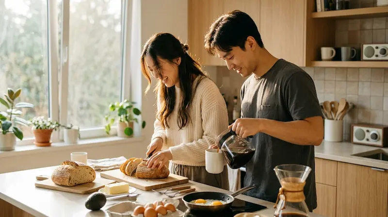 Ordinary Newlyweds Happy Ending Perfect Crown Episode 12 Perfect Crown episode 12 ordinary couple newlyweds happy ending Hui-ju Yi Wan domestic life