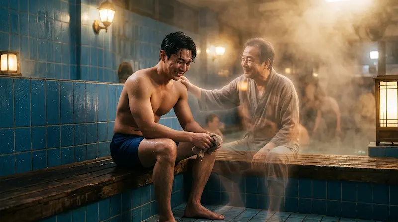 Phantom Lawyer episode 15 — Yi-rang and ghost father Shin Ki-jung share an emotional bathhouse reunion after 22 years