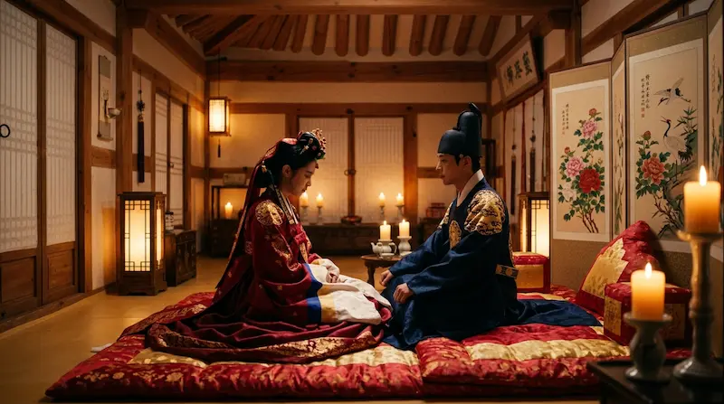 Seong Hui-ju and Yi An wedding night scene with Sam Kim If You Were My World OST