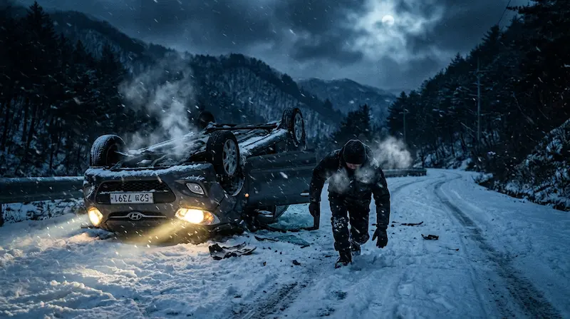 We Are All Trying Here episode 10 snowstorm car crash Hwang Dong-man Koo Kyo-hwan promise Eun-a