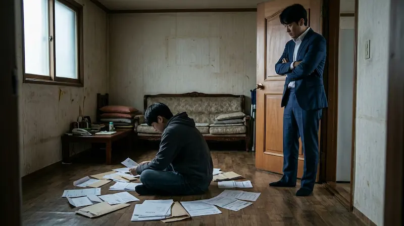 We Are All Trying Here episode 9 Hwang Jin-man Park Hae-jun older brother intervention family debt