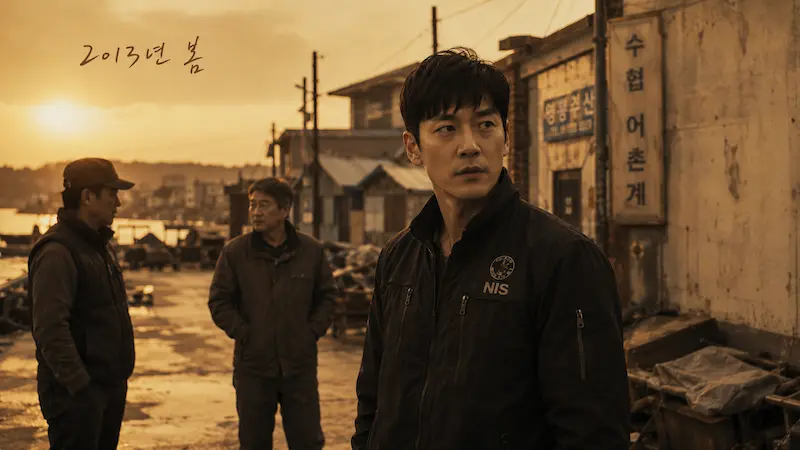 Fifties Professionals Episode 5 flashback revealing Bong Je-sun's past connection to Heo Nam-il and the old fisherman ten years before the ferry incident