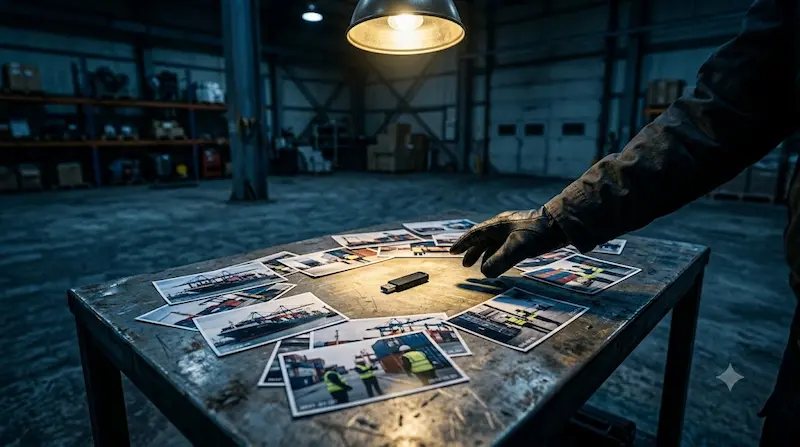 USB drive containing Han Gyeong-uk's North Korea drug deal evidence recovered in Fifties Professionals episode 11