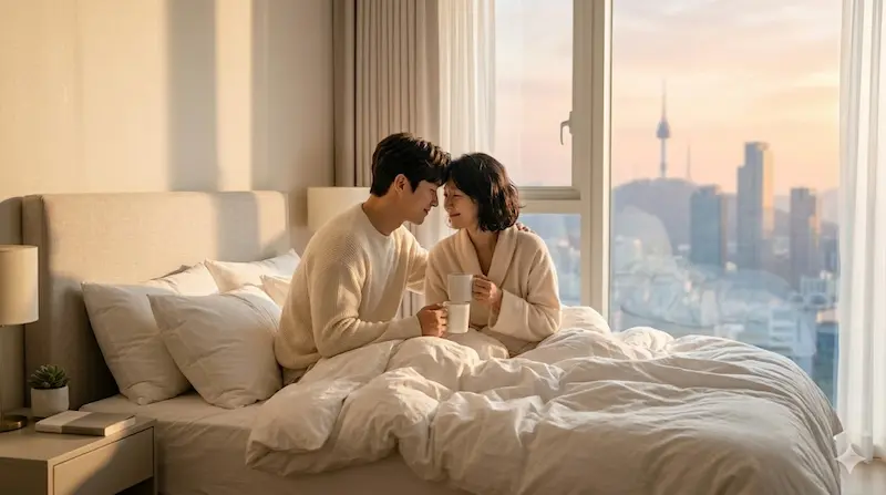 My Royal Nemesis Episode 12 Morning After Confession Cha Se‑gye and Shin Seo‑ri share an intimate morning after their first night together in My Royal Nemesis episode 12.