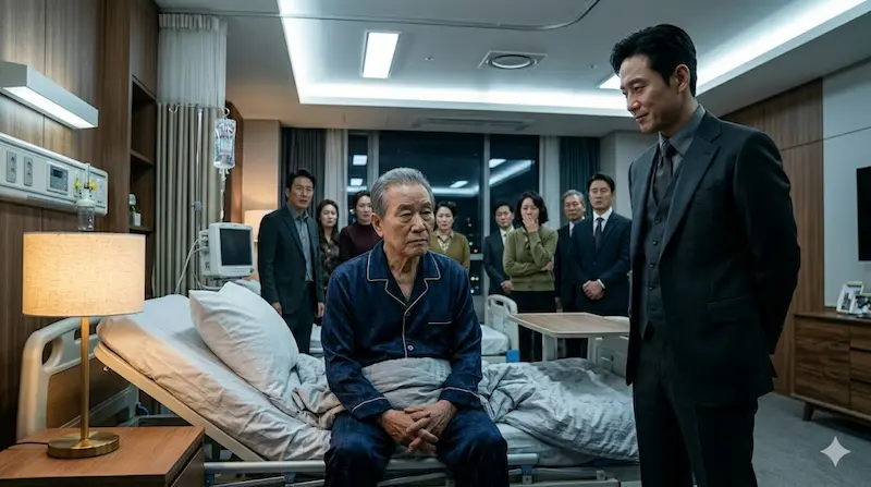 My Royal Nemesis Episode 12 Chairman Cha Awakens Chairman Cha Dal‑su awakens and unexpectedly sides with Choi Moon‑do, shocking the family in My Royal Nemesis episode 12.