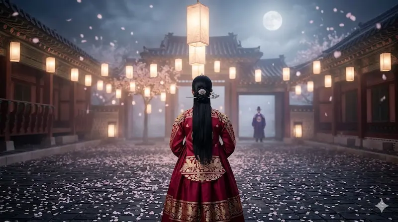 Shin Seo-ri returning to Joseon era to break the fate loop with Prince Cheonghen in My Royal Nemesis episode 13 ending