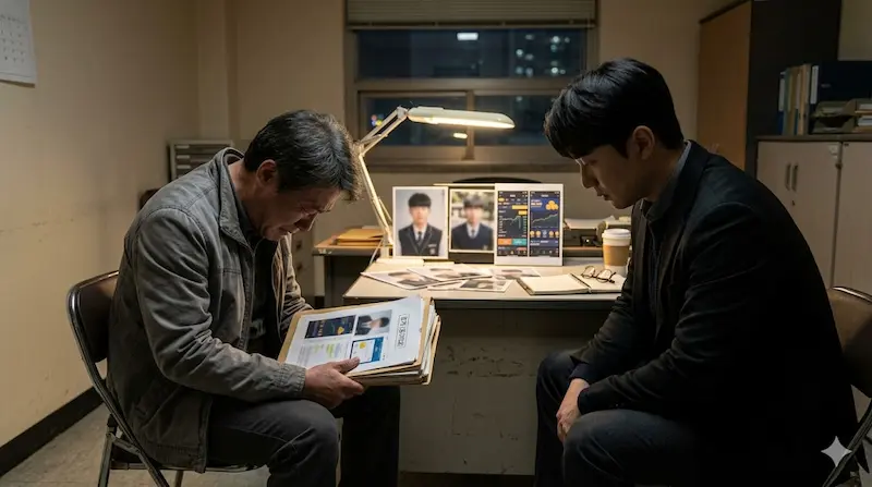 Father bringing gambling evidence to Education Protection Bureau in Teach You a Lesson episode 7 Nawon High case