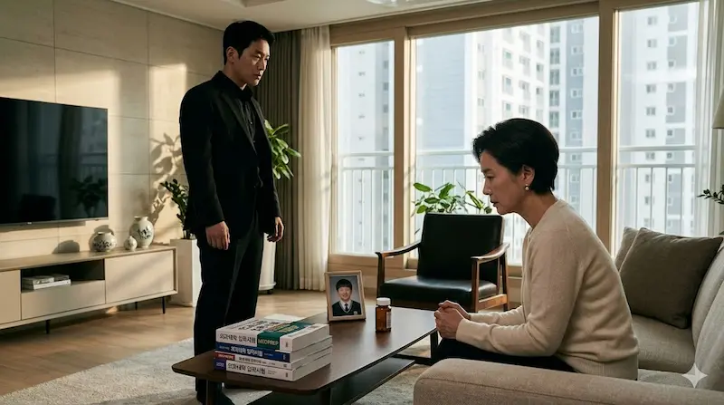Na Hwa-jin confronting obsessive mother about Daechi-dong medical school pressure in Teach You a Lesson episode 8