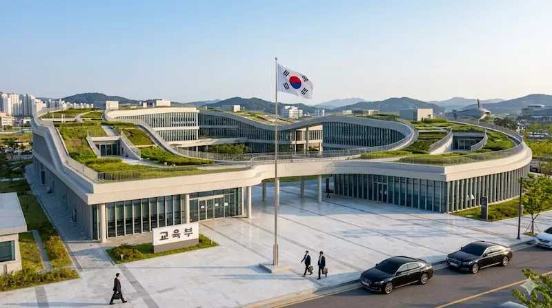 Sejong Government Complex Ministry of Education building used as Choi Gang-seok's office in Teach You a Lesson
