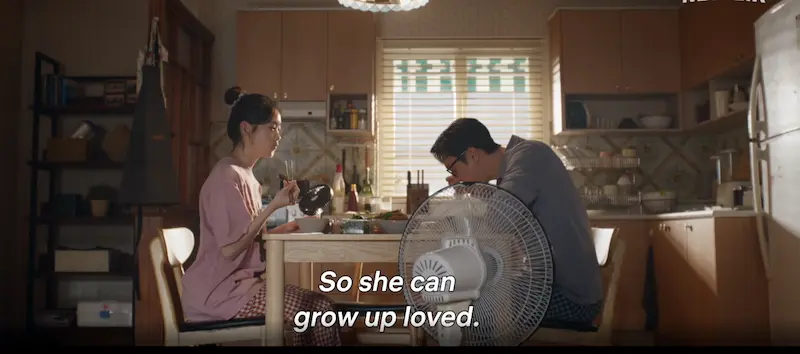 The Heart of the Story — A Father Who Raised Her Alone Kim Bujang and daughter Min-ji sharing family dinner in Agent Kim Reactivated Netflix K-drama widowed father emotional storyline